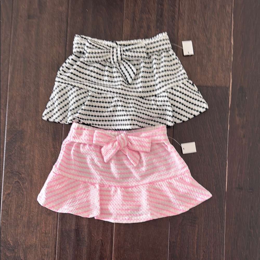 NWT Toddler Girls Bundle of Jessica Simpson Boho Striped Bow Skorts!